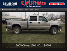 Tablet Screenshot of christensenautosales.com